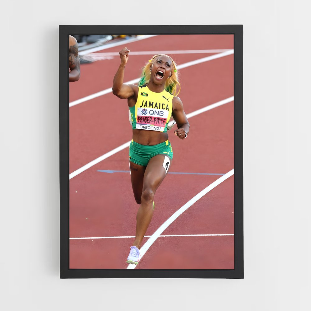 Poster Jamaica's Sprint Queen – affiche Athlétisme (vue 2)